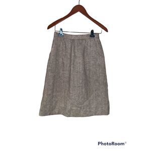 Vintage clotheswork 100% pure wool size 8 skirt pockets fully lined classic